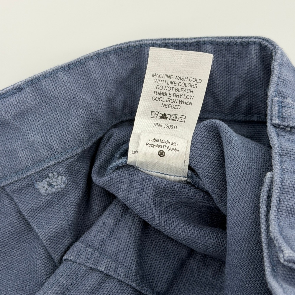 Stoic Canvas Utility Pants Womens 4 Slate Blue High Rise Straight Leg Workwear - Picture 13 of 14
